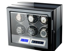 Cutie intors ceasuri automatice iUni, Luxury Watch Winder 6 Carbon