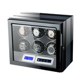 Cutie intors ceasuri automatice iUni, Luxury Watch Winder 6 Carbon